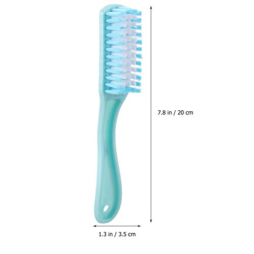 ARTIBETTER 4pcs Cleaning Brush Long Handle Scrub Brush for Home Bathroom Clothes Shoes Fingernail Foot Toe Cleaner (Random Color) - Image 2