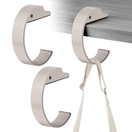 Gancho de mesa para bolso, gancho portátil en de C, organizador montado en armario para restaurante, oficina, dormitorio, mostrador, escuela, viajes