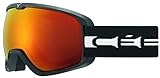 Doble Lente Cébé Artic L Máscaras, Unisex Adulto, Mat Black White Orange Flash Fire, Medium