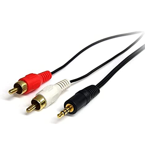 Startech.com 3 Ft Stereo Audio Cable - 3.5Mm Male To 2X Rca Male - Headphone Jack To Rca - Mini Jack To Rca - 3.5Mm To Rca (Mu3Mmrca) #TOP12