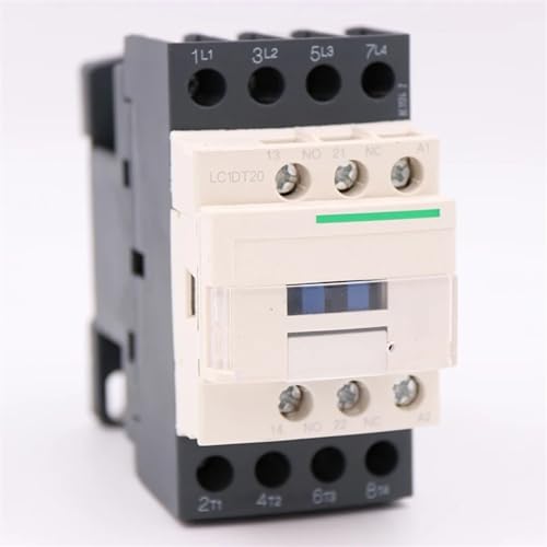 Contacteur LC1DT20E7 évite surchauffe circuit électrique triphasé 4NO 20A bobine 48V