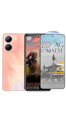 Image of Premium Tempered Glass for Vivo Y27 4g (matte finish glass, Pack of 1) Full Screen Coverage gaming matte Screen Protector Guard (vivo y27 4g)