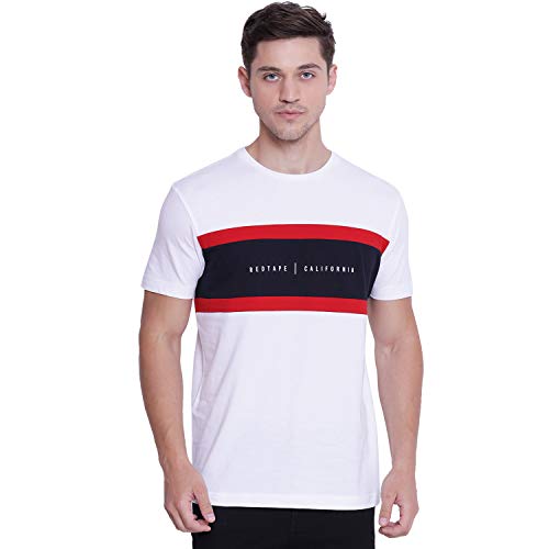 Image of Red Tape Men's Color Block Classic Fit T-Shirt