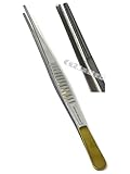 New Premium German PACIVATED 1 Each DEBAKEY Artery ATRAUMATIC Tissue Forceps Gold Handle 8