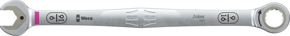 Zestaw kluczy płasko-oczkowych z grzechotką 6007 Joker Imperial 8 Set 1, calowych, 8 części