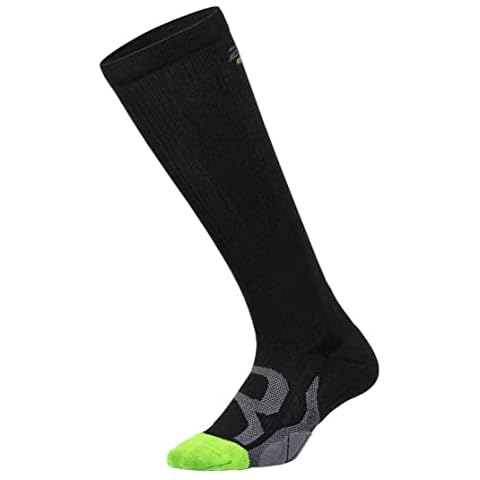 2XU Compression Socks For Recovery, Black/Grey, M2 Cover