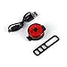 YDDM Luce in Bici LED USB USB Riepicdabile Bike Light Bicycle Sicurezza Cicling Avvertenza Lampada Posteriore Luce Bicchiera Luce di Avvertimento (Color : Red)