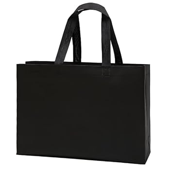 ギフトバッグ100枚　不織布バッグ　引き出物手提げ袋　エコバッグ　茶色 廣川 エコバッグ 不織布バッグ 特大 黒 218248 1ケース(150個(1