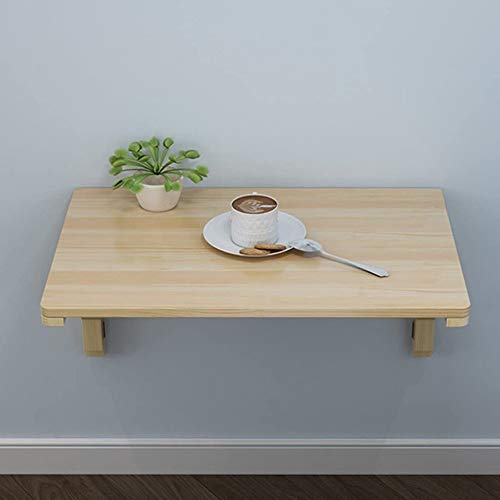 Escritorio abatible de madera maciza con diseño flotante elegante 2