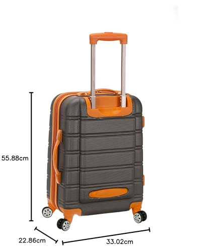 Image of Rockland Melbourne, CHARCOAL, 2 Piece (20 inch /28 inch), Melbourne Hardside Expandable Spinner Wheel Luggage