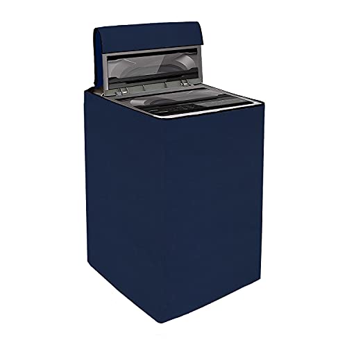 Yellow Weaves Polyester Waterproof & Dust-Proof Top Loading Fully Automatic Washing Machine Cover (Dimensions- 56x56x86 cm,Blue)