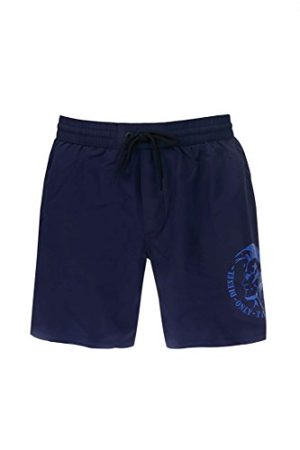 Diesel Men's Sandy 2 Inch Quick Dry Fold and Go Swim Trunk, Navy, Large