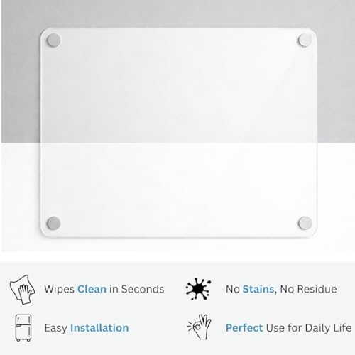 Image of Magnetic Transparent Acrylic Fridge Board & Planner | A4 Fridge Writing Board | A4 Acrylic Magnetic Fridge Photo Frame | Magnetic White Board for Fridge A4 | Clear