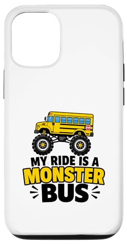 My Ride is a Monster Bus �L�b�Y �g���b�N���D�� �V�w�� �X�}�z�P�[�X iPhone 12/12 Pro �p