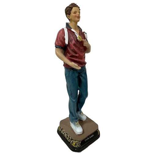Figura Religiosa de Resina Cannan San Carlo Acutis 8" miniatura 2