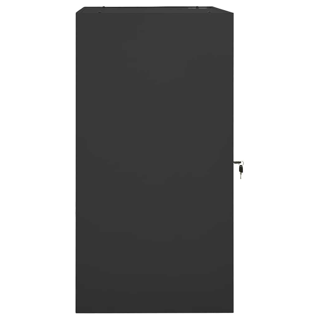 Sattelschrank aus Stahl 53x53x105 cm, abschließbarer Metallschrank für Reitausrüstung, Pferde Zubehör Schrank in Anthrazit