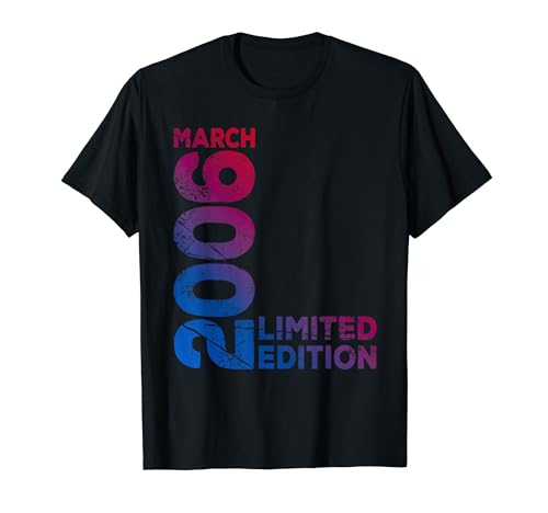 18 cumpleaños 18 años hombre mujer I Marzo 2006 regalo Camiseta