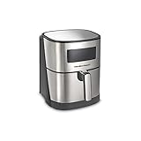 Hamilton Beach 5.3 Quart Digital Air Fryer Oven with 8 Presets, Easy to Clean Nonstick Basket, Black (35075)