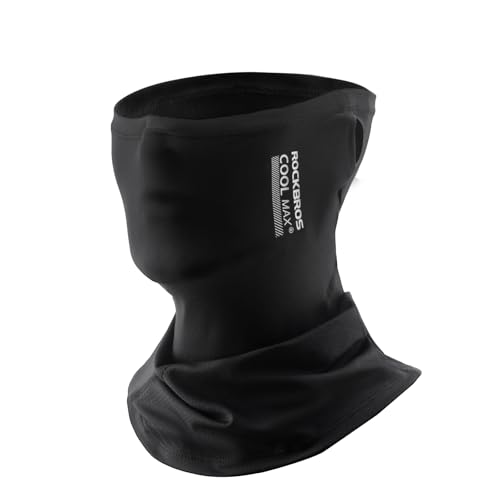 ROCKBROS Cache Cou Été Sport Homme Respirant, Tour de Cou Élastique Protection Solaire Demi-Masque Foulards Léger Moto Velo VTT pour Homme Femme, Taille...