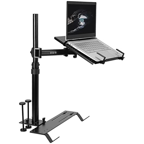 VIVO Single Laptop Car Mount, Fully Adjustable Extension, Notebook Stand for Trucks, Vans, and SUVs, Articulation and Height Adjustment, Black, MOUNT-CAR01 by VIVO - Used condition - US$93.66