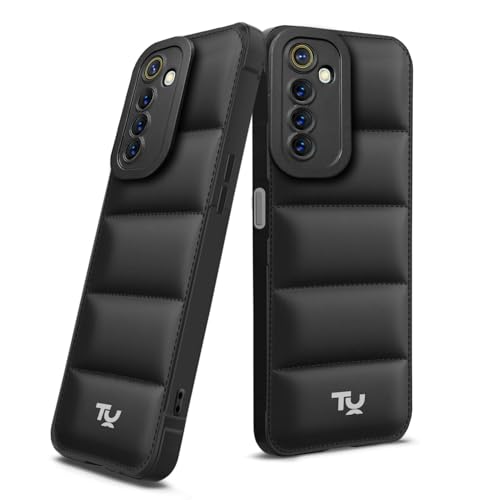 Image of TRUEUPGRADE Designed for Realme 6 / 6i Back Cover | Camera Bump & 360 Flexible Puff Armor Protection | Shock Proof Back Case Cover (Black)