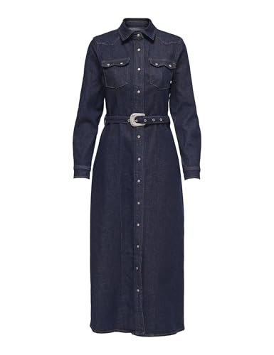 ONLY Onlcamomile LS Dnm Dress Red BF Mae, Dark Azul Denim, M Mujeres