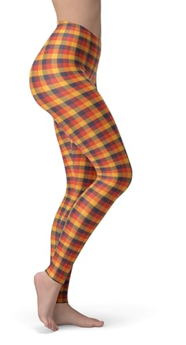 Image of sissycos Women's 80s Leggings Neon Artistic Splash Printed Buttery Soft Stretchy Pants