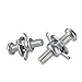 20pcs M4 M5 M6 M8 Petal Rivets Nut Car License Screw Jack Nuts Set for Hollow Wall Iron Skin Petal Nut (Color : Silver, Size : 20pcs M6 Set)