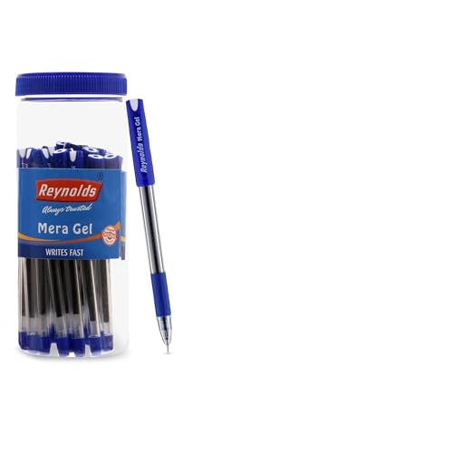Image of MERAGEL BLUE 15CT BLUEI Lightweight Gel Pen With Comfortable Grip for Extra Smooth Writing I School and Office Stationery | 0.5mm Tip Size