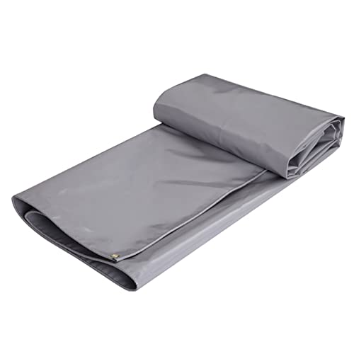 Cubierta protectora impermeable de lona gris 3x3m 4x4m ideal para camping y jardín 2