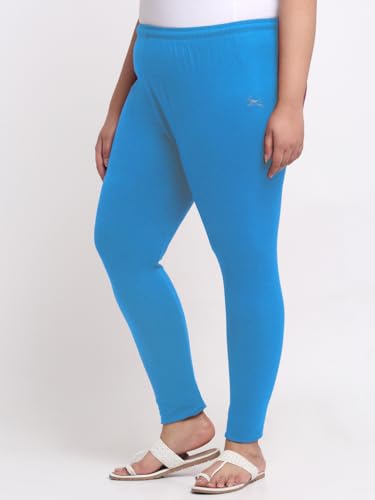 Image of Soft Cotton Ankle Lenght Solid Regular and Plus 35 Colours Leggings for Womens and Girls (Sizes :- M to 6XL)