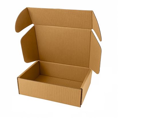 SecureShip 9x6x3 Inch 3 Ply Corrugated Mailer Box | Strong Brown Cardboard Packing Box for Shipping, E-Commerce & Courier (BROWN, PACK OF 10)