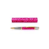 WOODRIVER Pink Quartz Acrylic Pen Blank