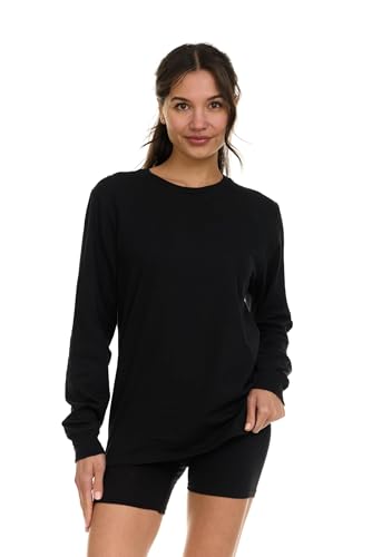 BILLIONHATS Womens Long Sleeve Oversized T-Shirts Cotton Casual Fit Sleeved Tees Tops Baggy Style Bulk Wholesale Tshirt Packs2