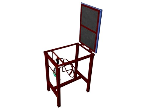 Image of Coconut Scraper Cum Stool 2 in 1 Foldable Blade and Plate Holder Chirava (Cushion Stool Iron, Brown)
