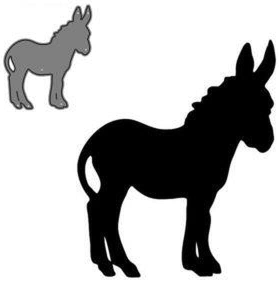 Burro de corte de metal troquelado troquelado molde decoración álbum de recortes tarjeta de papel artesanía