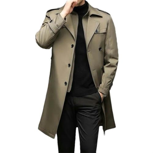Veste longue amovible pour homme au style intemporel et boutons