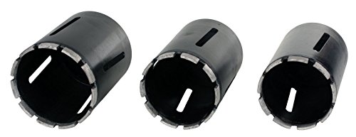 Steel Dragon Tools 5-Piece 1.5in. to 5in. Dry Diamond Core Drill Bit Kit with Hex SDS Adapters and Case - Thumbnail 2