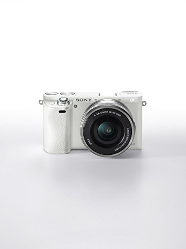Sony Alpha 6000 Systemkamera (24 Megapixel, 7,6 cm (3 Zoll) LCD Display, Exmor APS-C Sensor, Full HD, High Speed Hybrid AF) weiß