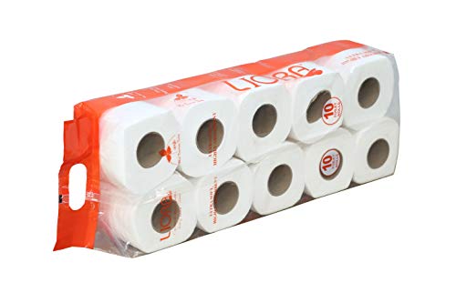 Image of Liora Toilet Paper Roll 10 in 1 3Ply, Total 10 Rolls, Soft tissues | Easy to use | All types of dispenser compatible
