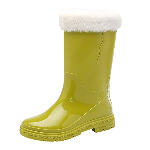 Bottes de pluie femme imperméables en caoutchouc souple pour le jardin