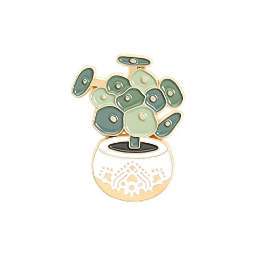 CACTOPIA Cute Plant Enamel Lapel Pins - Different Themes - Brooch Badge for Bags, Clothes & Backpack (Pilea) (B09PYYMRP2) Amazon Price History, Amazon Price Tracker