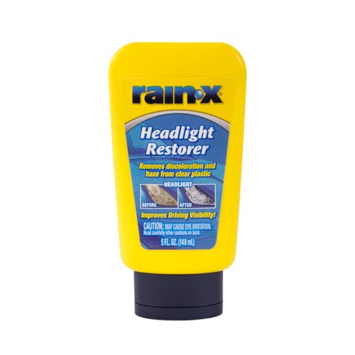 Image of Rain-X Headlight Restorer (148ml) | Car Headlight Cleaner & Polish | Removes Dullness & Yellowing | Restores Clarity for Improved Visibility | Easy-to-Use Headlight Cleaning Solution