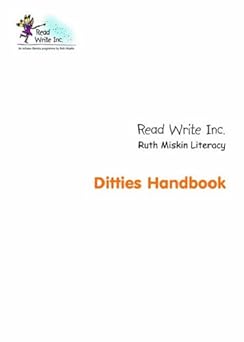 Read Write Inc.: Ditty Handbook : Miskin, Ruth: Amazon.co.uk: Books