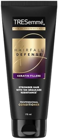 TRESemmé Hair Fall Defense Conditioner 175ml | With Keratin Fillers for 98% Less Breakage on Damaged Hair | Paraben Free Conditioner for Hair Fall Control