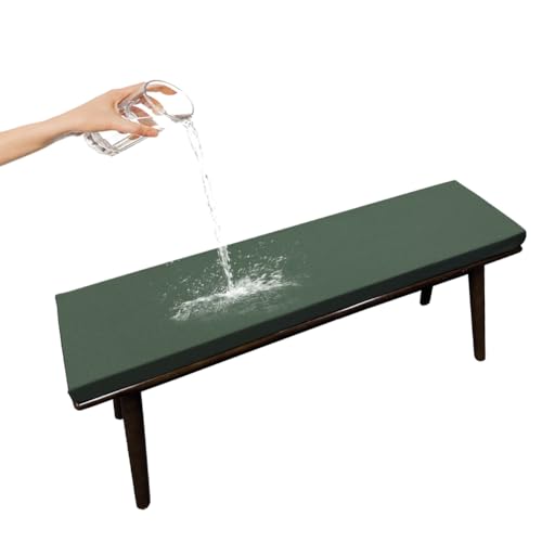 Coussin de banc de jardin pour balancelle et porche étanche vert - 2