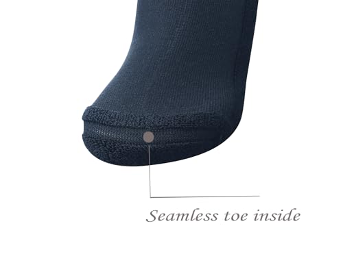 Yomandamor Men's 5 Pairs Low Cut Diabetic Socks with Cushion Sole and Seamless Toe2