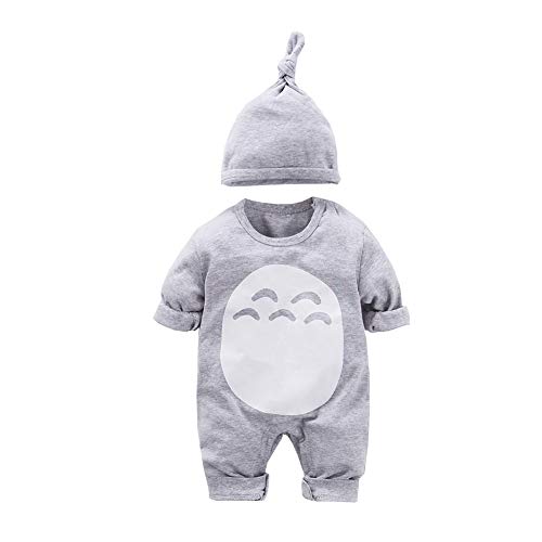Bébé Combinaison Nouveau Née Grenouillères Manches Longues Une-pièce Hiver Onesies Enfants Barboteuse (C,59cm) Cover
