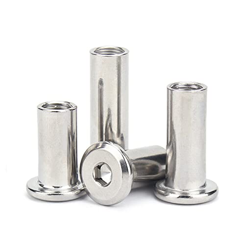 Écrou à rivets M8 x 40mm en acier inoxydable 304 pour connecteur de meubles, 5PCS