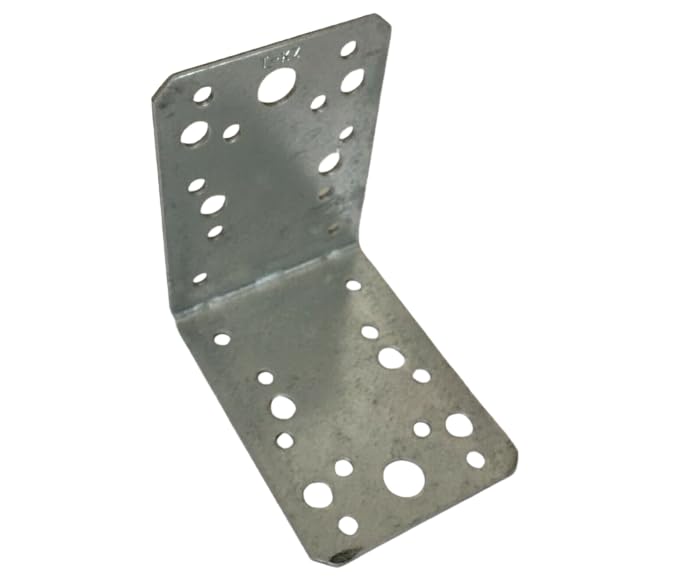 Piastra Angolare in ferro zincato cm 9 x 9 x 6,5